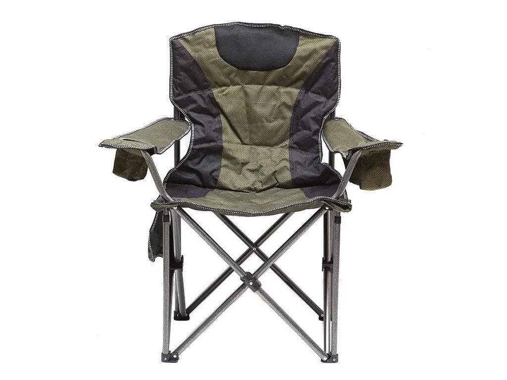 Туристичне крісло складне для риболовлі з підсклянником і термокишенею до 140 кг