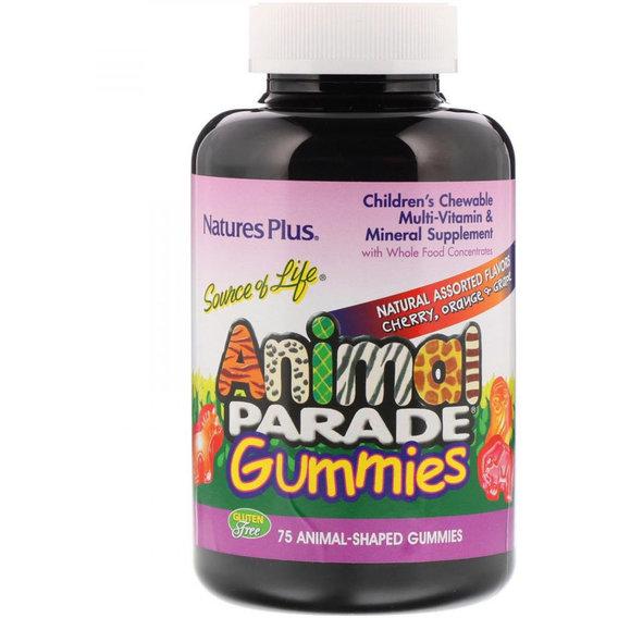 Витаминно-минеральный комплекс Nature's Plus Animal Parade Gummies 75 Chewables Cherry/Orange/Grape