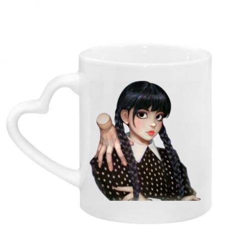 Кружка с ручкой в виде сердца Венздей и Рич (12582902-1-180579) Кружка с ручкой в виде сердца Венздей и Рич (12582902-1-180579)
