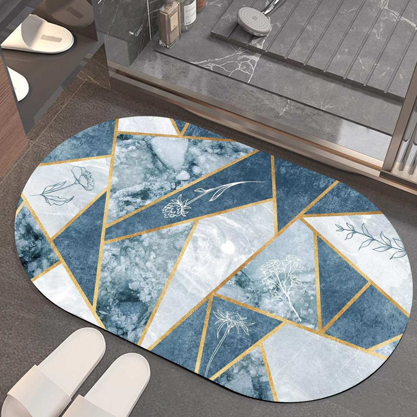 Коврик для ванной комнаты мягкий из диатомита с суперпоглощающим 50х80 см (BF-002) Коврик для ванной комнаты мягкий из диатомита с суперпоглощающим 50х80 см (BF-002)