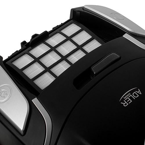 Пылесос с мешком Adler AD 7054 HEPA H13 2200 Вт Черный (57425de1) - фото 11