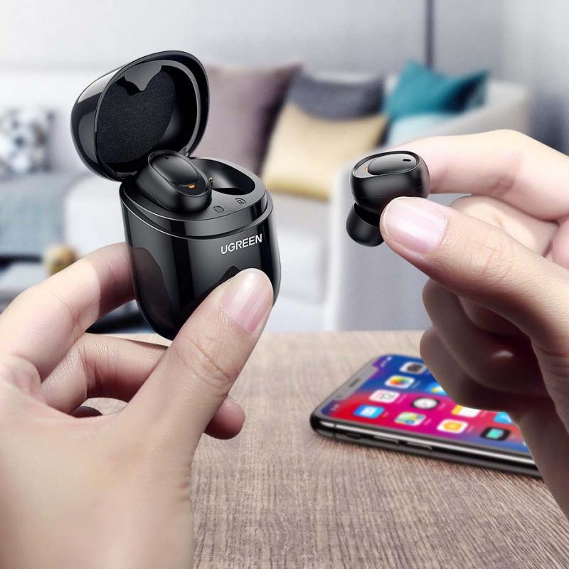 Бездротові Bluetooth навушники Ugreen TWS CM338 Чорний - фото 3 Бездротові Bluetooth навушники Ugreen TWS CM338 Чорний - фото 3