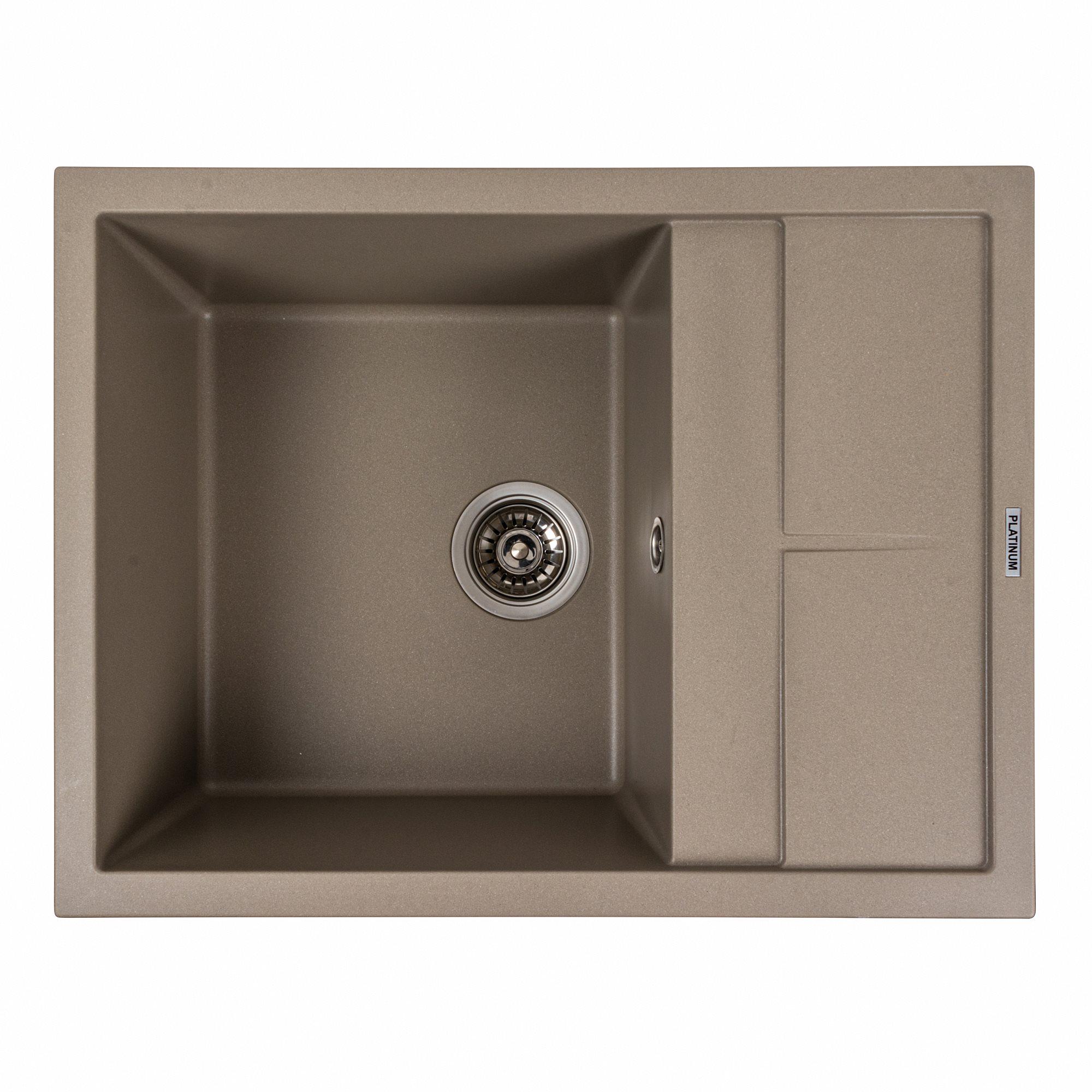 Мойка гранитная для кухни Valeso 6550 LOTOS матовый Титан