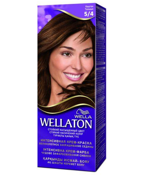 Краска для волос Wellaton стойкая 5/4 Каштан