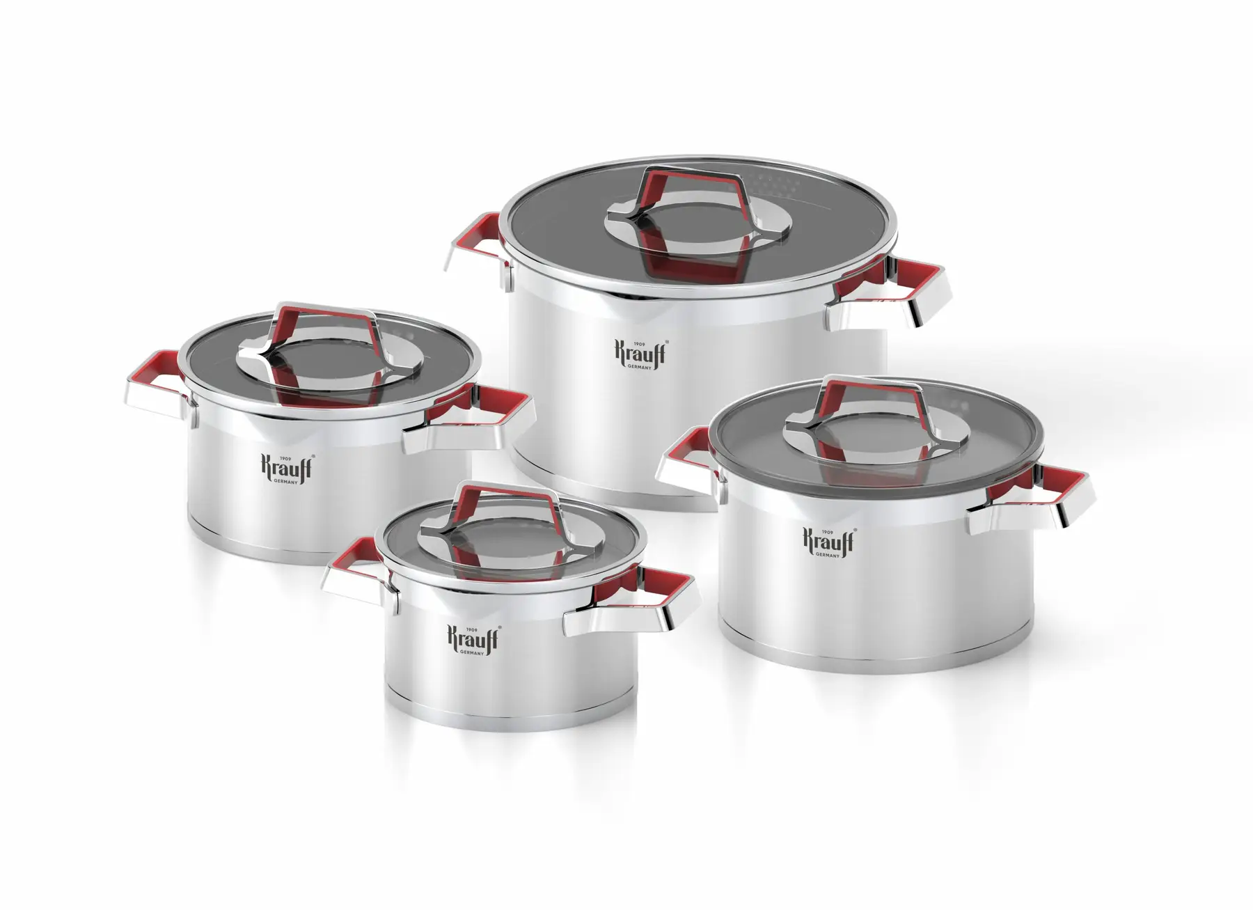 Набор кастрюль Krauff Moderne Rot со сковородой WOK Hamburg 9 пр. (26248946) - фото 15 Набор кастрюль Krauff Moderne Rot со сковородой WOK Hamburg 9 пр. (26248946) - фото 15