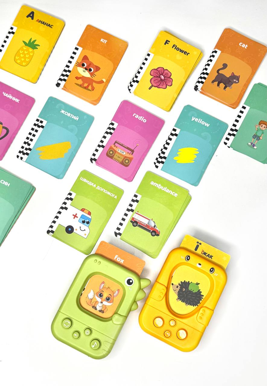 Набор обучающих картридеров Fun Game Дино PL-724-01 англ. озв. и Зайка PL-724-02 укр. озвучка (2576078849)