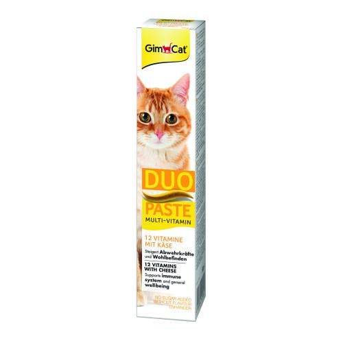 Ласощі для котів GimCat Duo Paste Multi-vitamin 12 vitamins 50 г сир