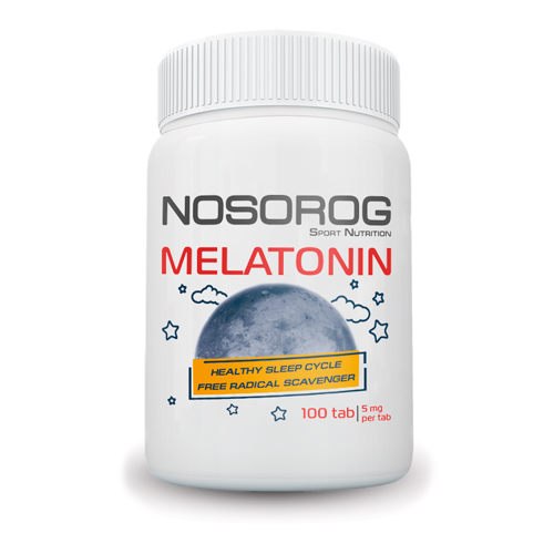 Мелатонин для сна Nosorog Nutrition Melatonin 5 мг 100 шт. (10126-01)