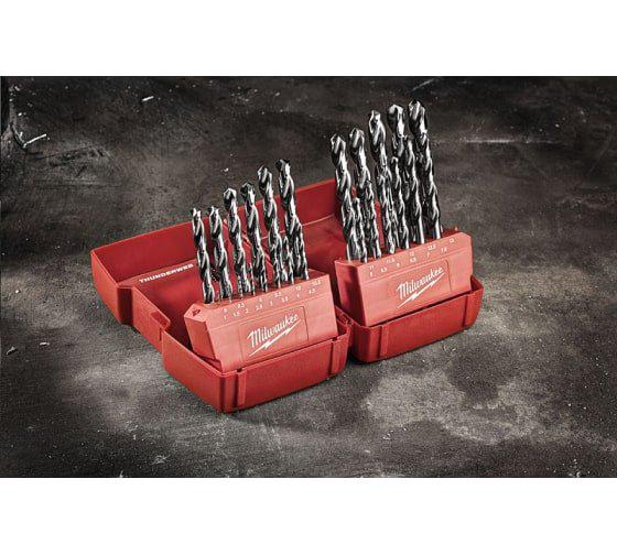 Набор сверл по металлу Milwaukee HSS-G THUNDERWEB 25 шт. (4932352376) - фото 3 Набор сверл по металлу Milwaukee HSS-G THUNDERWEB 25 шт. (4932352376) - фото 3