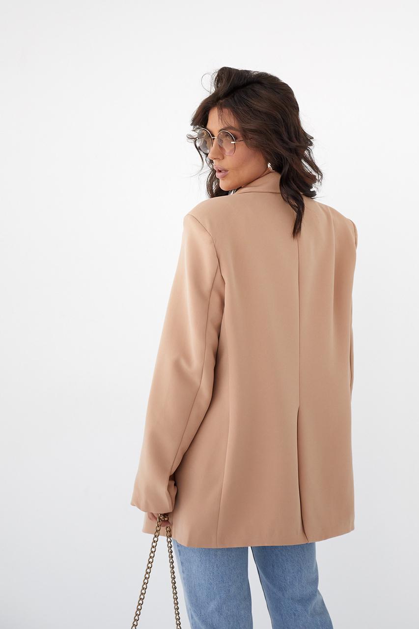 Піджак Fame istanbul із підплічниками L Світло-коричневий (9528545) - фото 2 Піджак Fame istanbul із підплічниками L Світло-коричневий (9528545) - фото 2