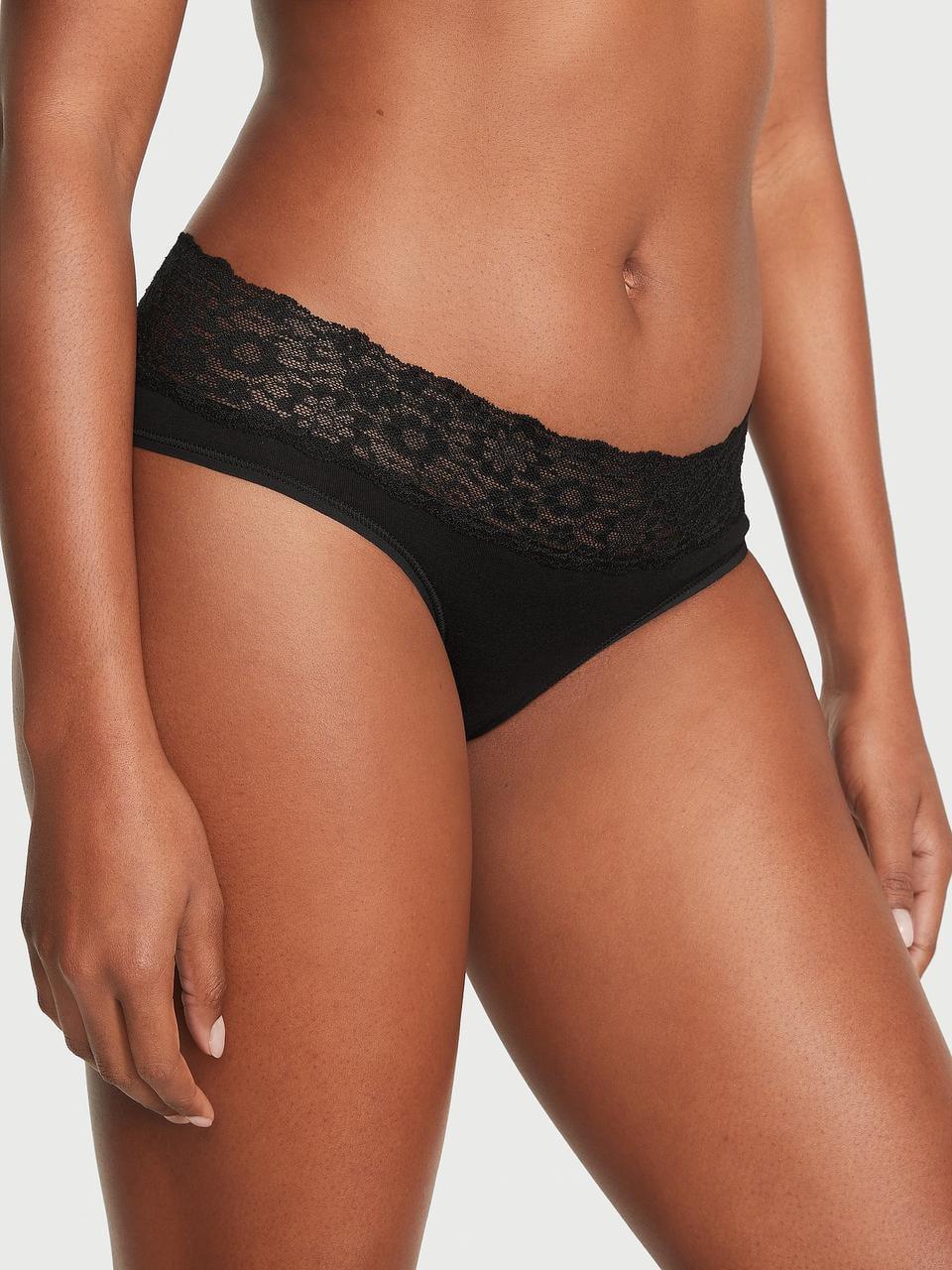 Трусики женские Victoria's Secret Lace-Waist Cotton Hiphugger L Черный (2349186138) Трусики женские Victoria's Secret Lace-Waist Cotton Hiphugger L Черный (2349186138)