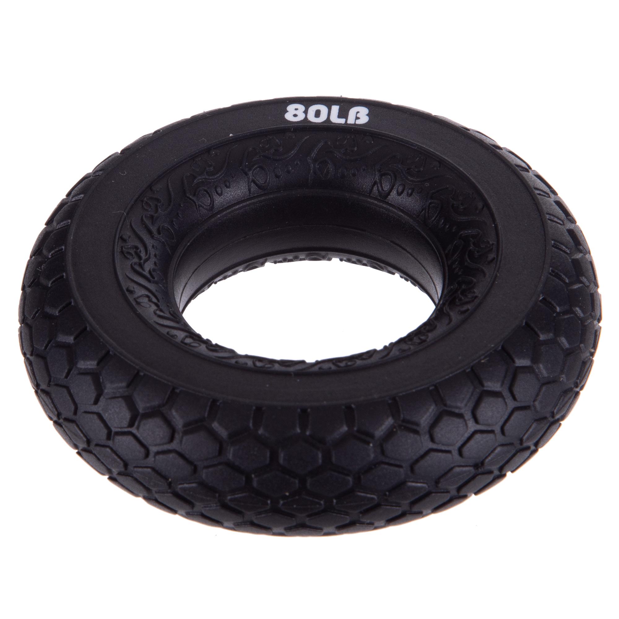 Эспандер кистевое кольцо Jello FI-2524 1 шт. 8 см 80LB Черный