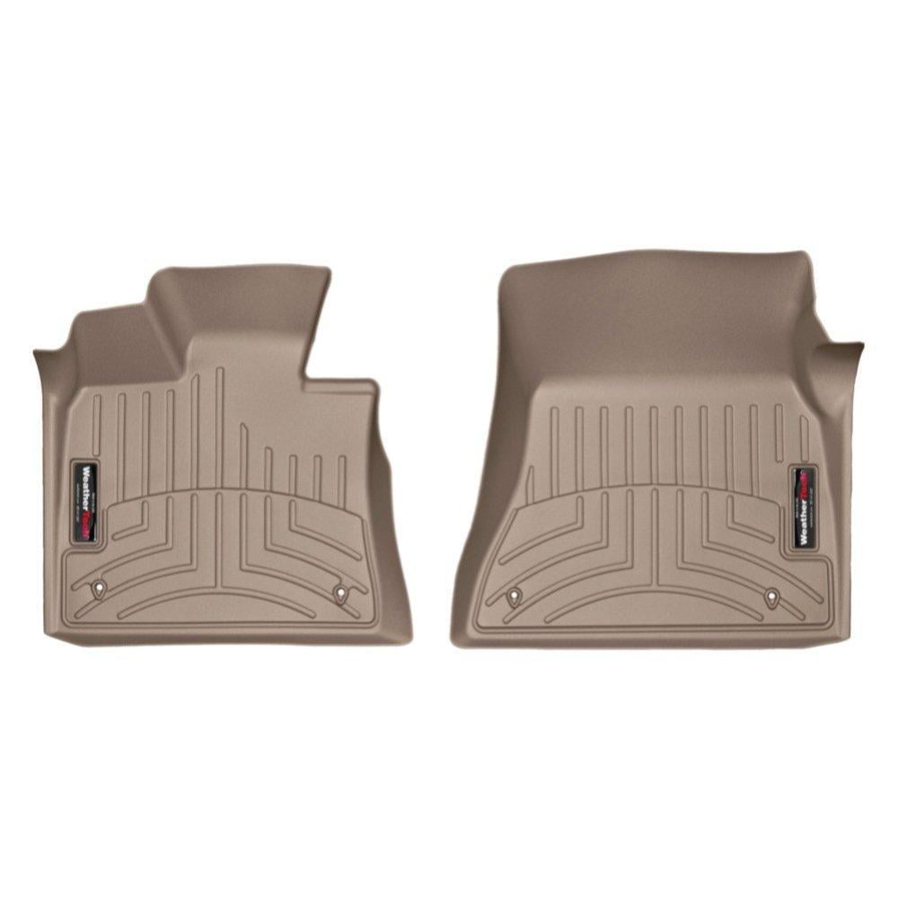 Килимки WeatherTech в салон BMW X5/X6 2014- з бортиком передні 2 шт. Бежевий (455591)