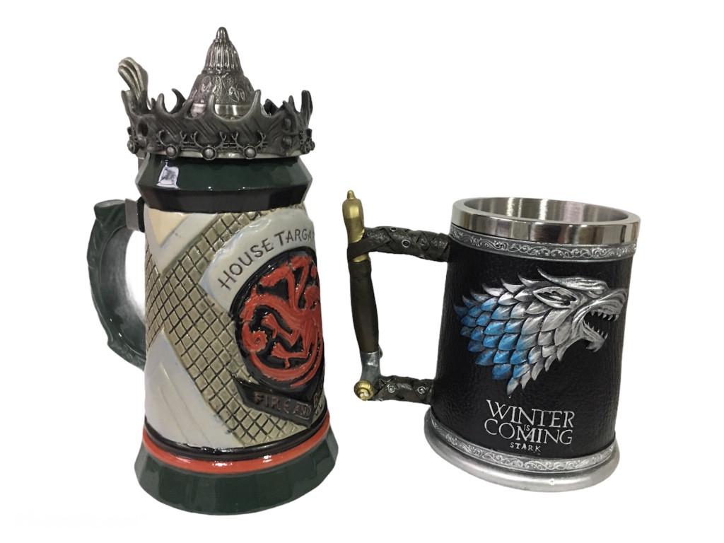 Подарунковий набір гуртка House Targaryen Fire And Blood Гра Престолів та Winter Is Coming Stark 650/600 мл - фото 2 Подарунковий набір гуртка House Targaryen Fire And Blood Гра Престолів та Winter Is Coming Stark 650/600 мл - фото 2