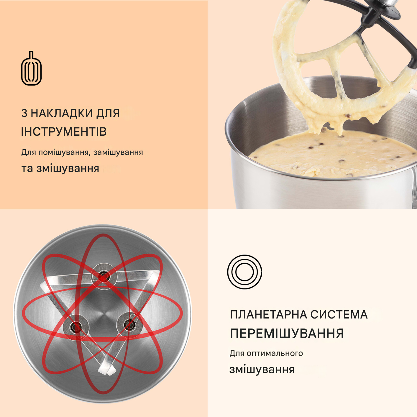 Кухонный комбайн KLARSTEIN Lucia Elegance 3в1 1800 Вт (10035641) - фото 3 Кухонный комбайн KLARSTEIN Lucia Elegance 3в1 1800 Вт (10035641) - фото 3