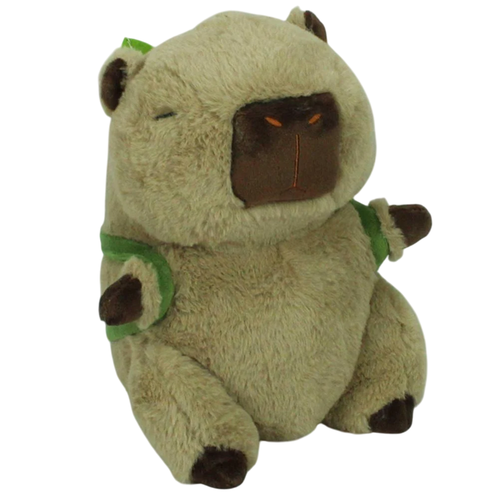 Мягкая плюшевая игрушка Кругляш Капибара с рюкзаком в форме авокадо 24 см (00173-81) Мягкая плюшевая игрушка Кругляш Капибара с рюкзаком в форме авокадо 24 см (00173-81)