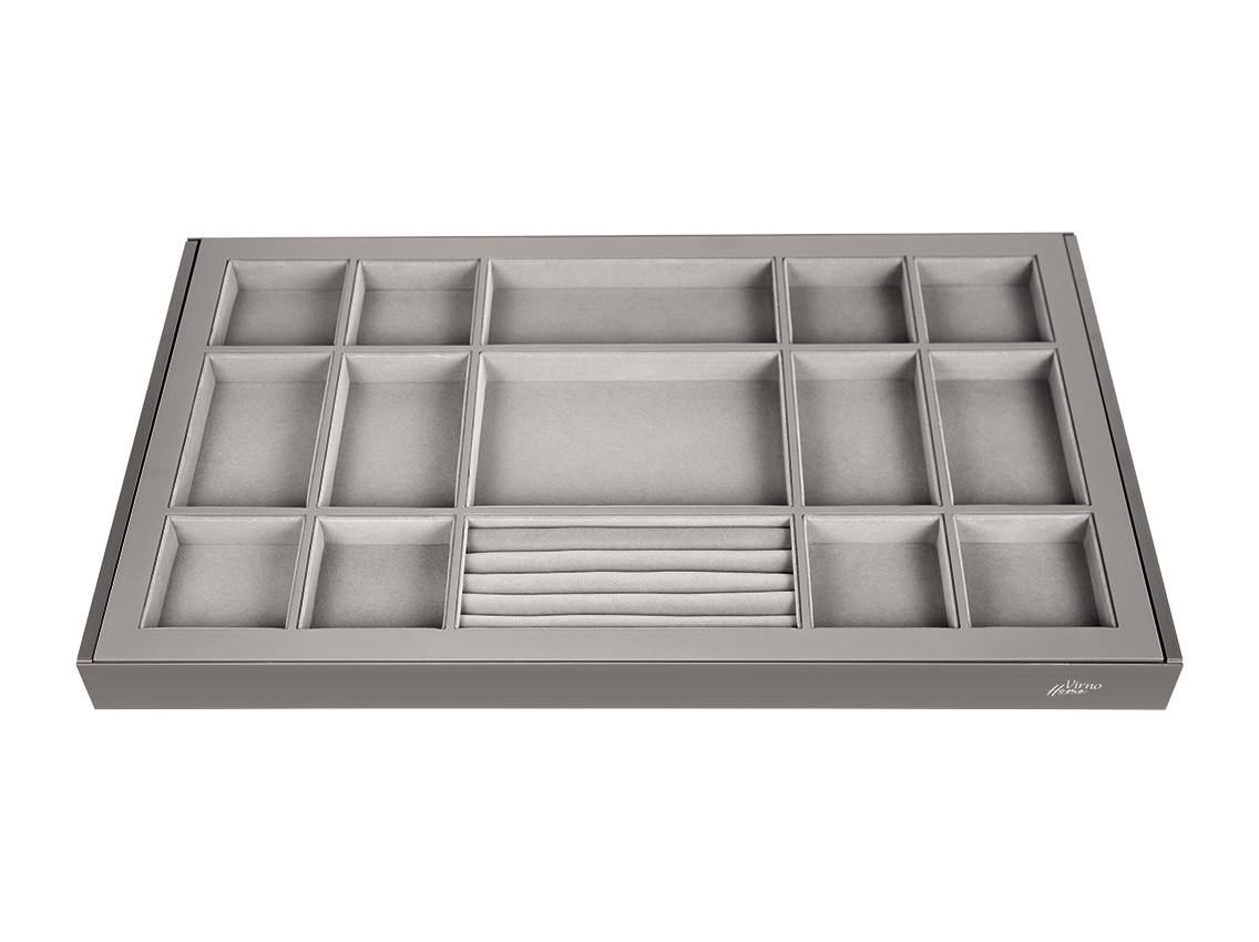 Полиця-органайзер Virno Home висувна з доводчиком 764х420х61 мм Сірий (133296) - фото 2 Полиця-органайзер Virno Home висувна з доводчиком 764х420х61 мм Сірий (133296) - фото 2