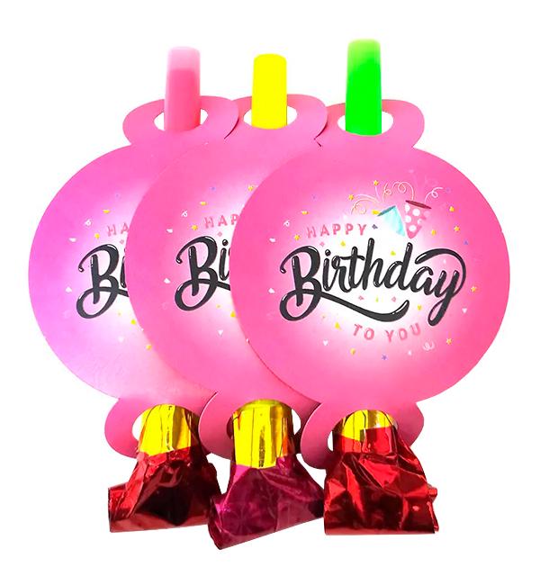 Дудки язички HB 13 см 6 шт. Pink (514305)