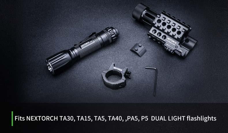 Фонарь Nextorch TA21 с креплением RM25S для Picatinny/Weaver (010740) - фото 8 Фонарь Nextorch TA21 с креплением RM25S для Picatinny/Weaver (010740) - фото 8