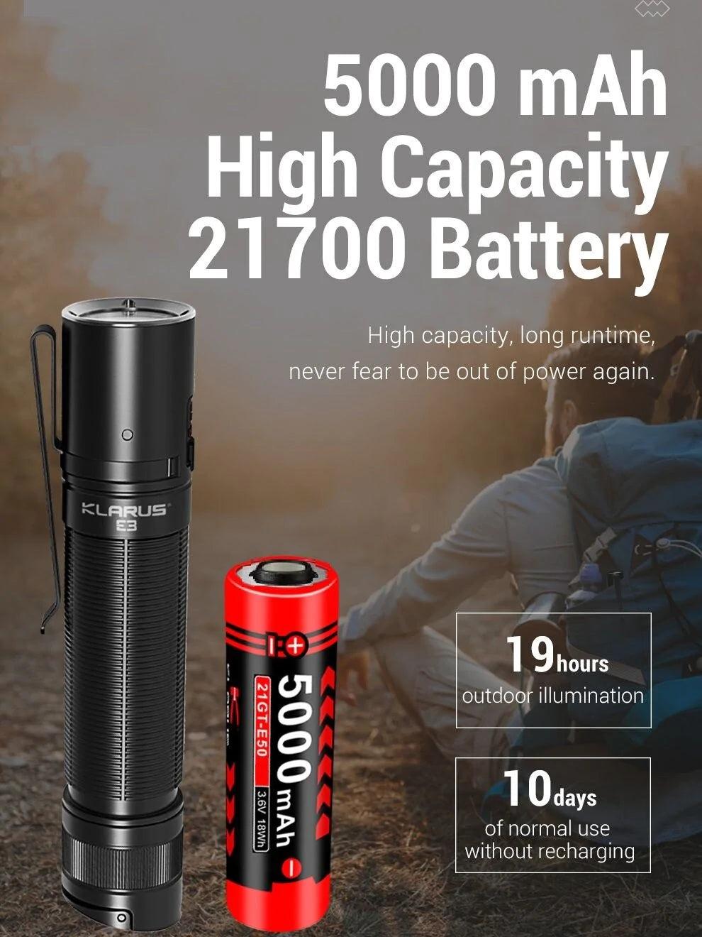 Аккумулятор Klarus 21GT-E50 5000 mAh Black (21GT-E50) - фото 6