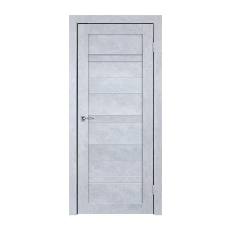 Дверное полотно TD ТД-312 R МДФ 2000х600 мм Серый/Белое стекло (5360170)