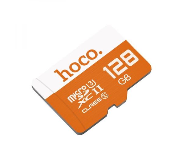 Карта памяти Hoco MicroSDXC 10 Class 128Gb Orange