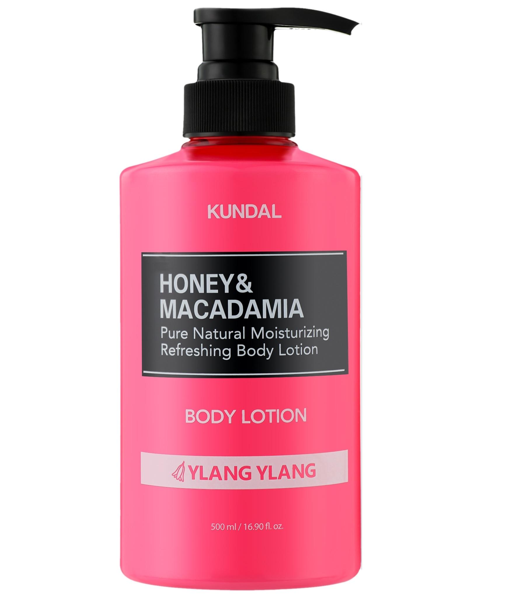 Лосьон для тела питательный ароматический Kundal Honey & Macadamia Body Lotion Ylang Ylang 500 мл (8809568742856)