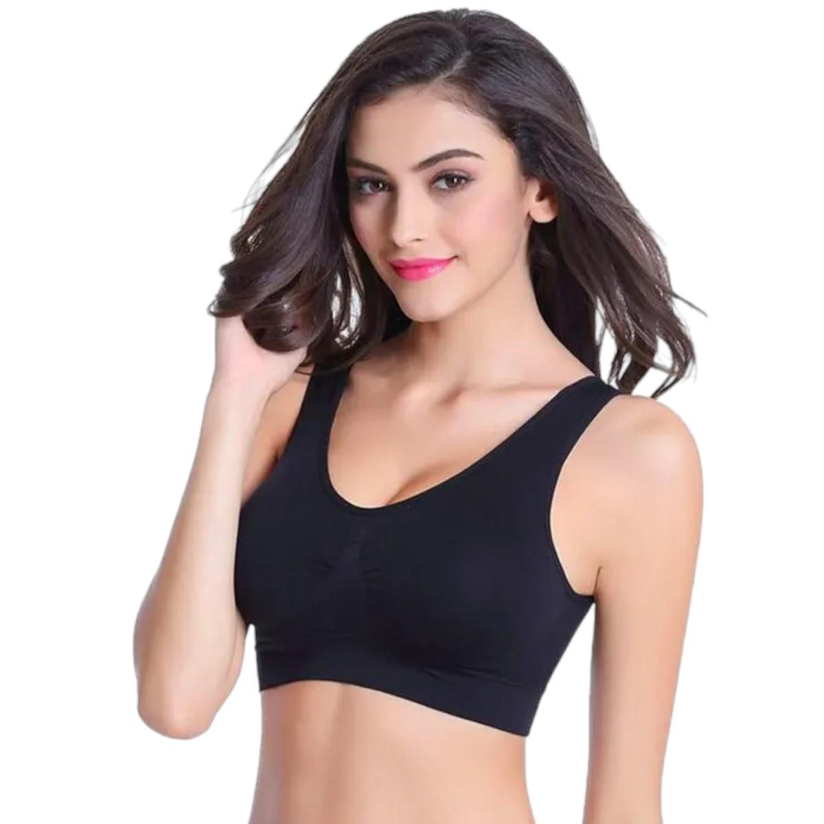 Бюстгальтер бесшовный спортивный Ahh Bra M Черный - фото 2 Бюстгальтер бесшовный спортивный Ahh Bra M Черный - фото 2