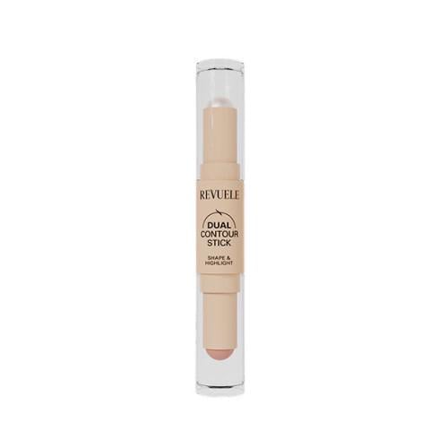 Олівець для контурингу обличчя подвійний Revuele Dual Contour Stick 3,7 г тон 02 Перлинний/Бежевий