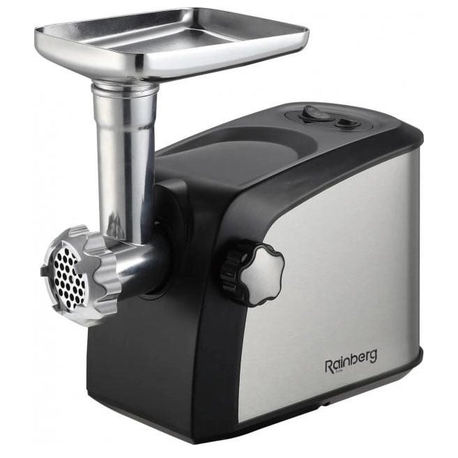 М'ясорубка електрична Rainberg RB-673 соковитискач/реверс/9 насадок 3000 W (tf5103) М'ясорубка електрична Rainberg RB-673 соковитискач/реверс/9 насадок 3000 W (tf5103)