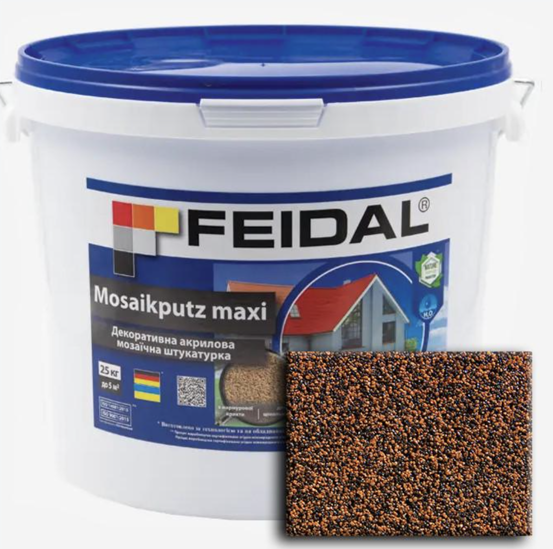 Декоративная штукатурка акриловая Feidal Mosaikputz maxi C35 мозаичная 15 кг (27581977)