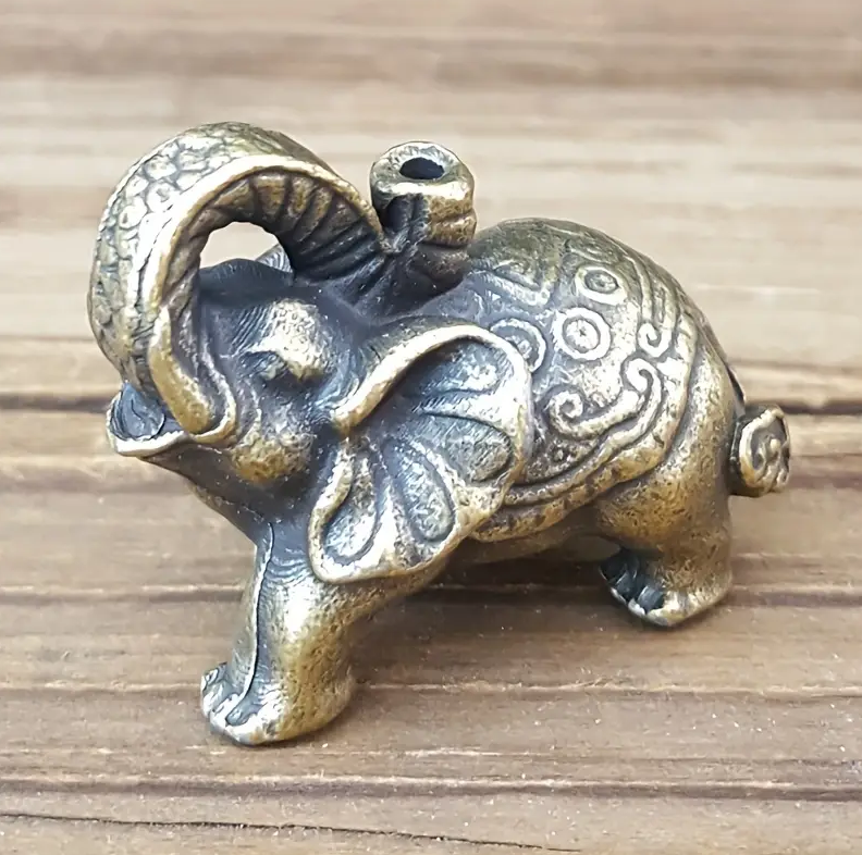 Аромалампа для благовоний Слон металлическая 3х3,8 см (EG4075)