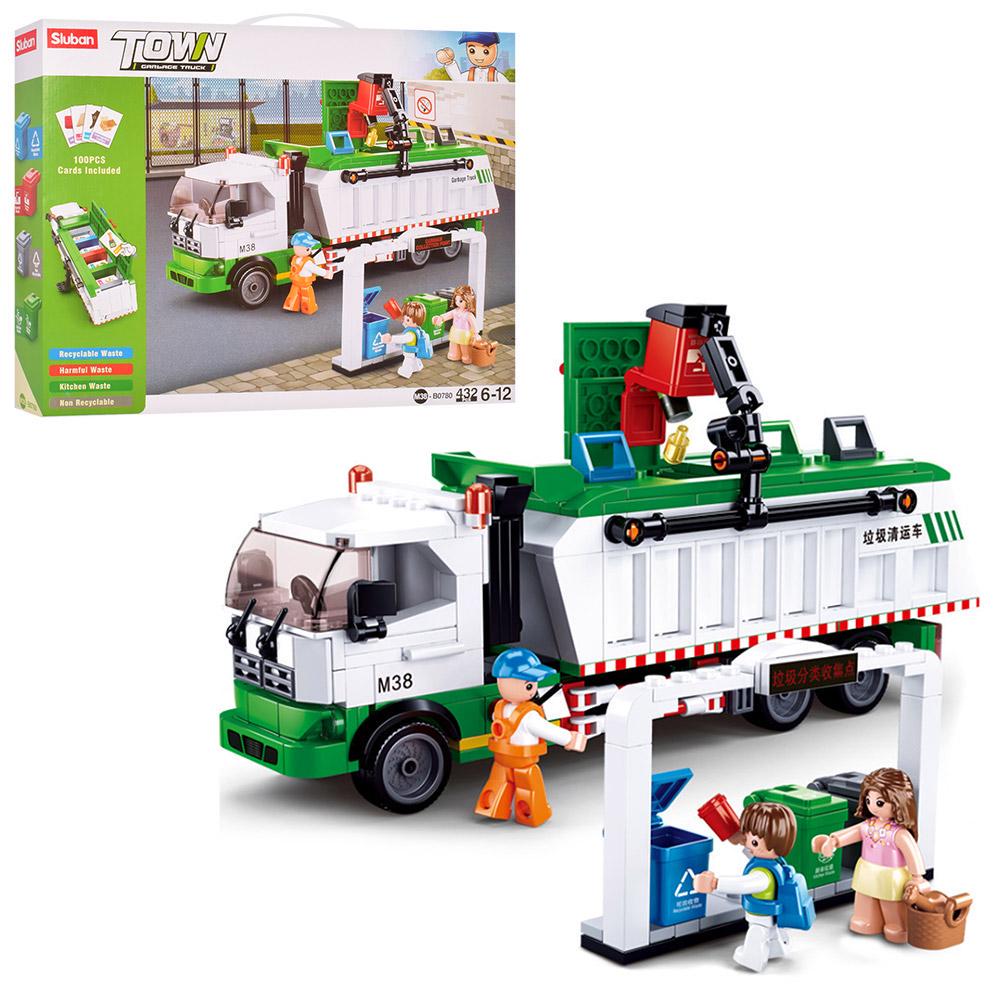 Конструктор дитячий Sluban Сміттєвоз фігурки персонажів 432 деталі (M38-B0780)
