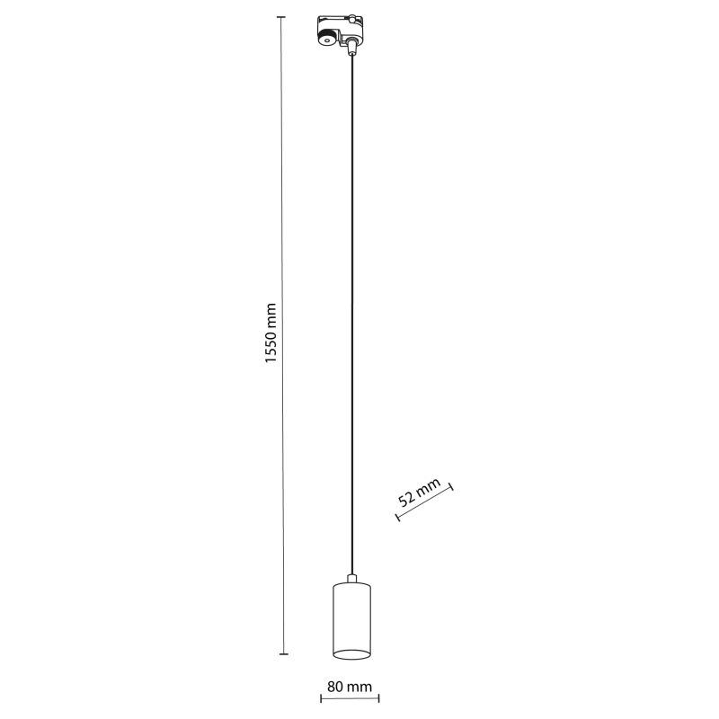 Трековий світильник TK Lighting 4933 Tracer ТОР Black - фото 2