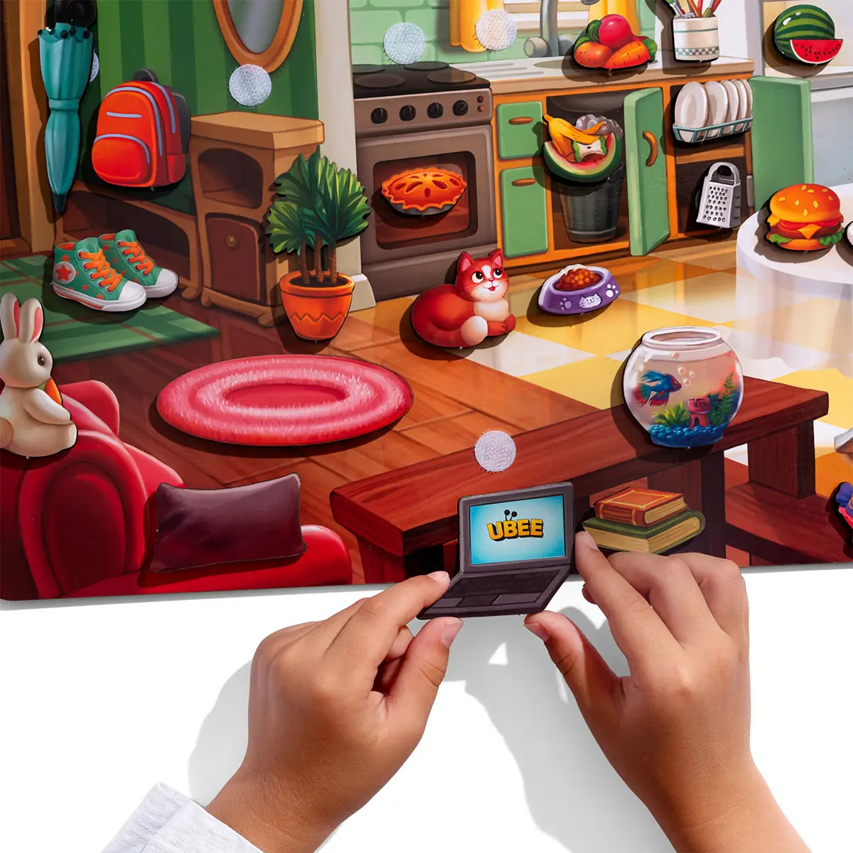 Игра на липучке Наведи порядок в комнате и накорми Ваню - фото 5