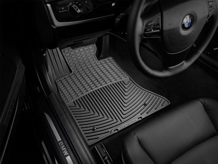 Килимки автомобільні передні гумові WeatherTech W204 BMW 5-Series/M5 2011-2016 Чорний (1185135916)