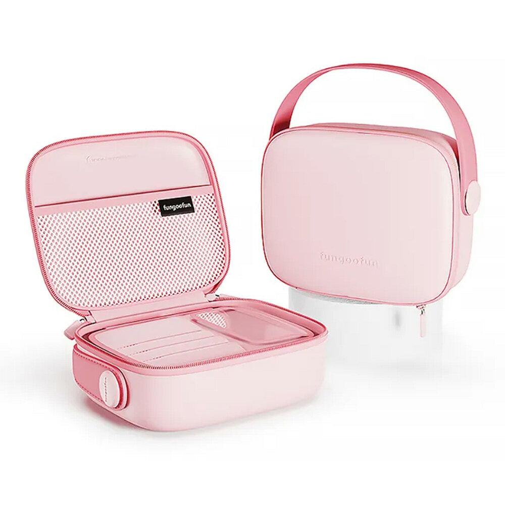 Косметичка Fungoofun EVA водонепроницаемая с отделениями и вкладышем для кисточек Розовый (906336) - фото 2