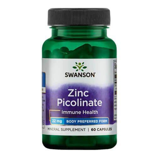 Цинк Swanson Zinc Picolinate 22 мг 60 caps (SW1113)