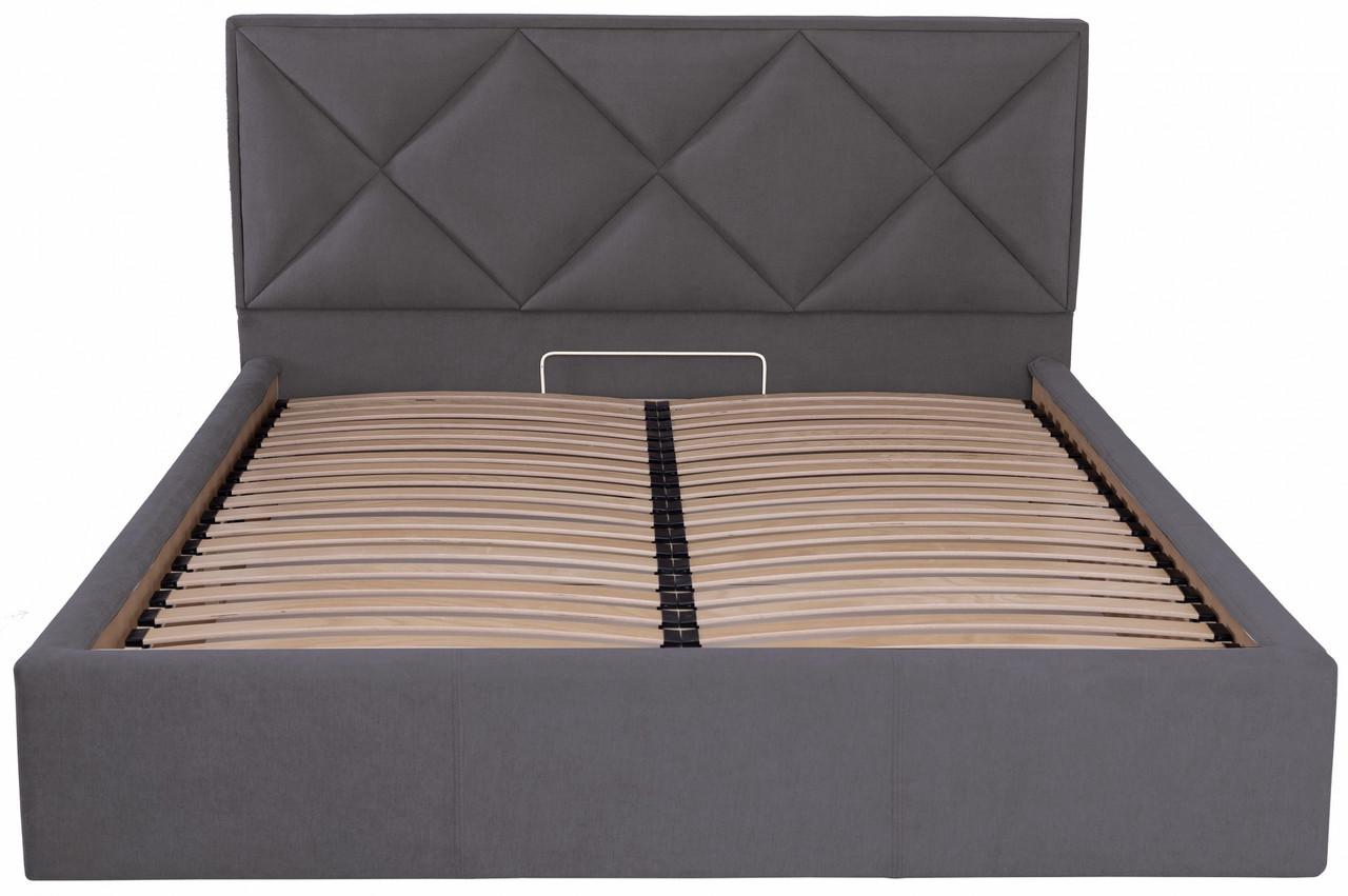 Кровать двуспальная Leeds Standart Мисти 180х200 см Темно-серый