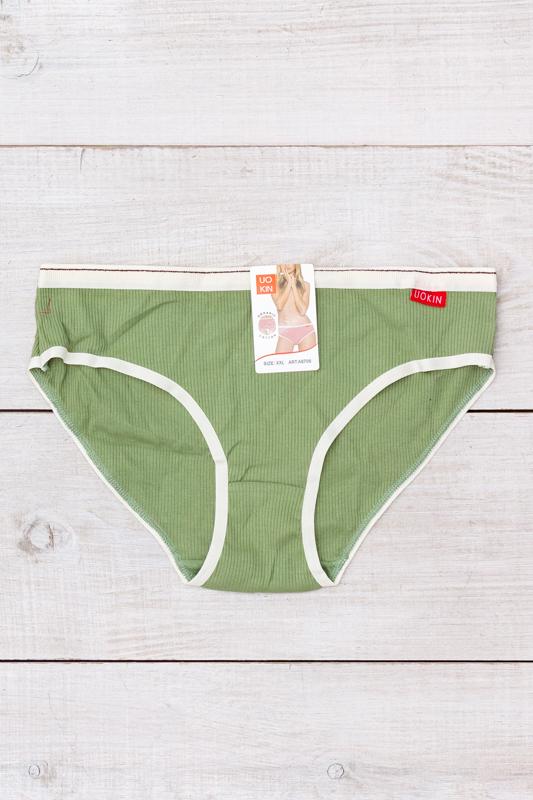 Труси-сліпи жіночі у рубчик Носи Своє XXL Оливковий (11436-1)