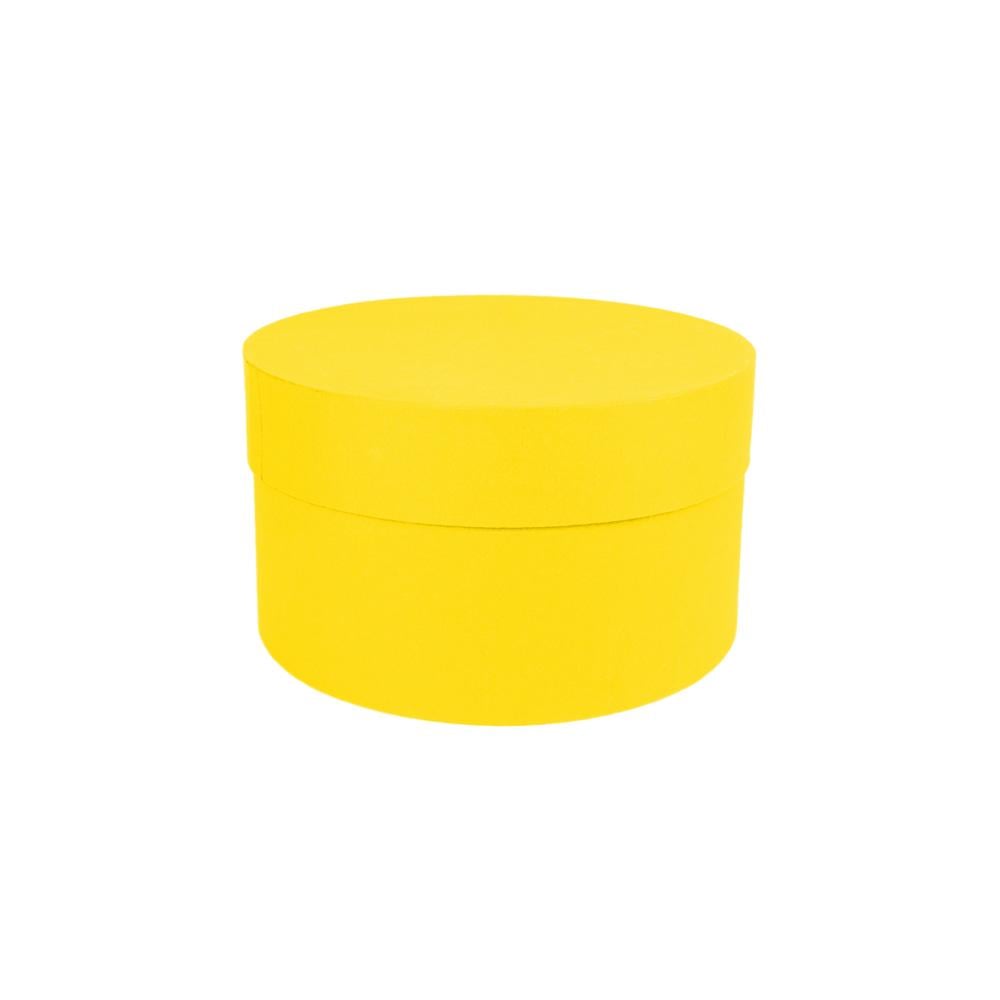 Коробка Perfectbox цилиндрическая матовая 8х15х15 см Желтый (1587)