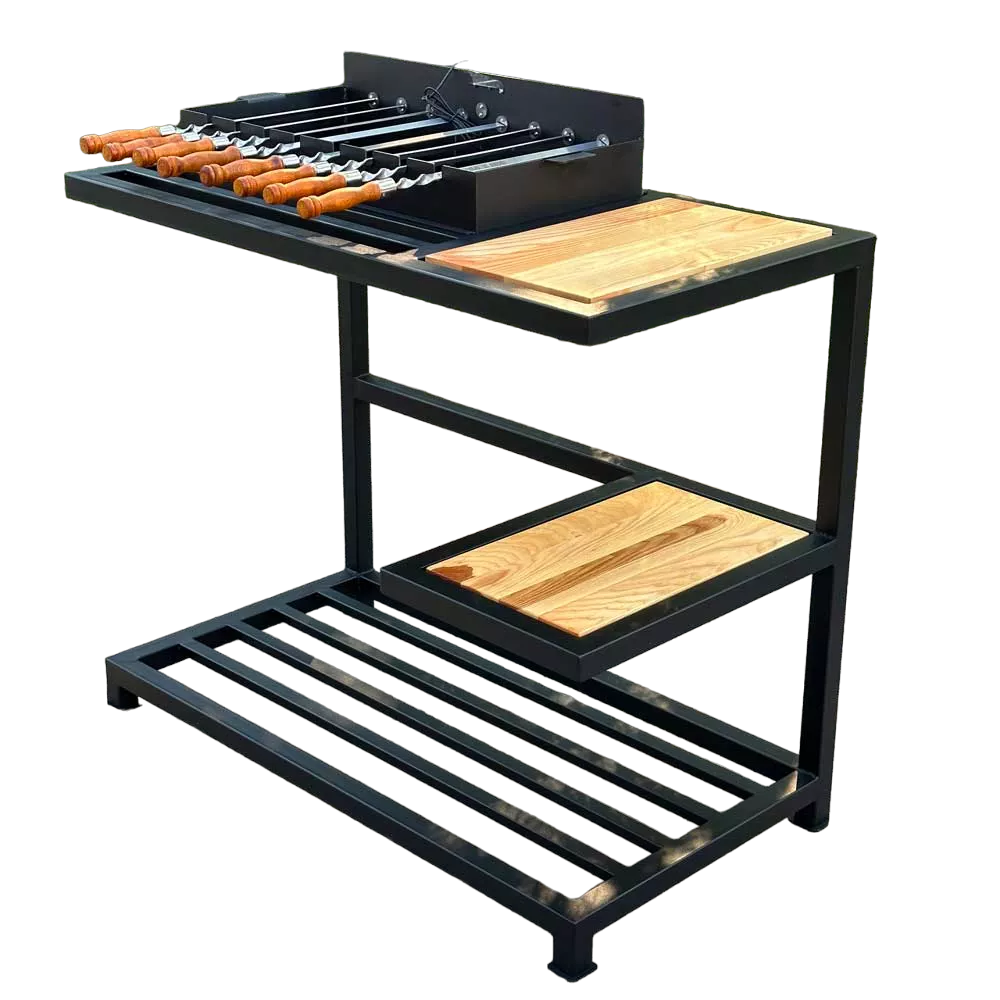 Мангал автоматический Loft со столиком и съемной жаровней на 8 шампуров (14-2-SP00428)