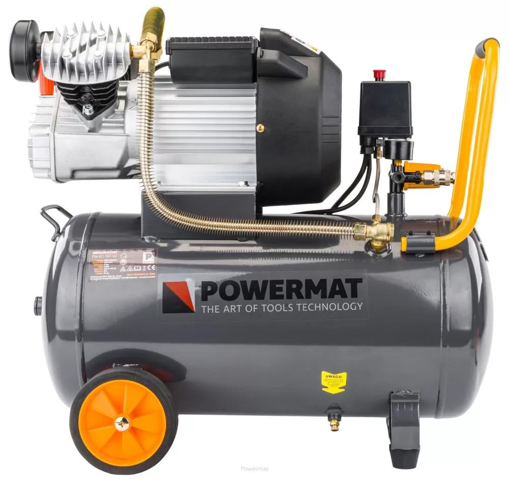 Компресор Powermat PM-KO-50T-V2 поршневий масляний двоциліндровий V-подібний 50 л - фото 3 Компресор Powermat PM-KO-50T-V2 поршневий масляний двоциліндровий V-подібний 50 л - фото 3