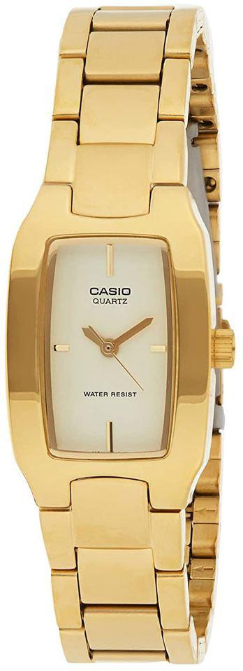 Часы женские Casio LTP-1165N-9C минеральное стекло золотистый циферблат Часы женские Casio LTP-1165N-9C минеральное стекло золотистый циферблат