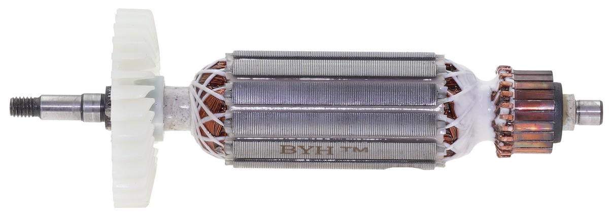 Якорь ротор VJ Parts для болгарки УШМ Элпром 125 980W, З-т ЗУШ-125/1070 Профи 161х32 посадка 7 мм (як480)