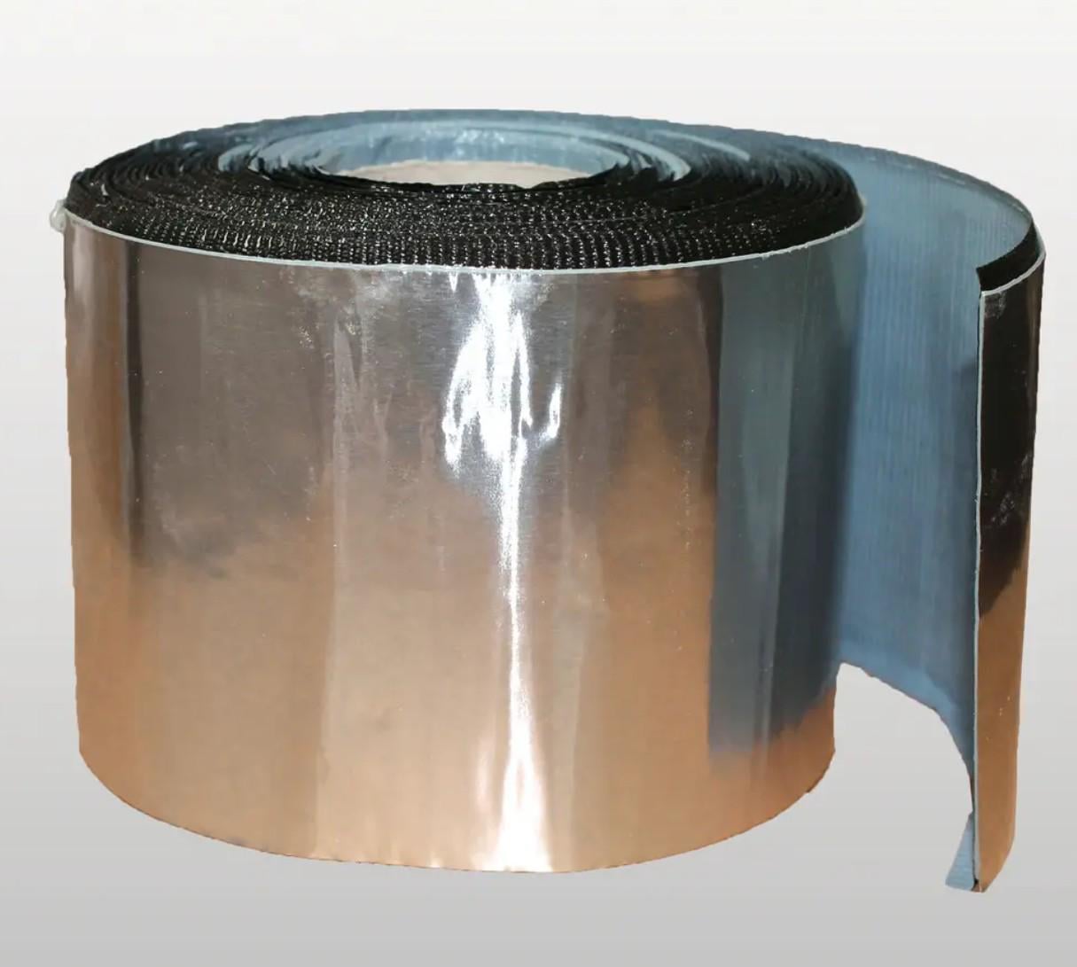 Лента для герметизации монтажных швов и защиты пены P100-AL бутыловая пароизоляционная алюминиевая (P100-ALнаМетраж)