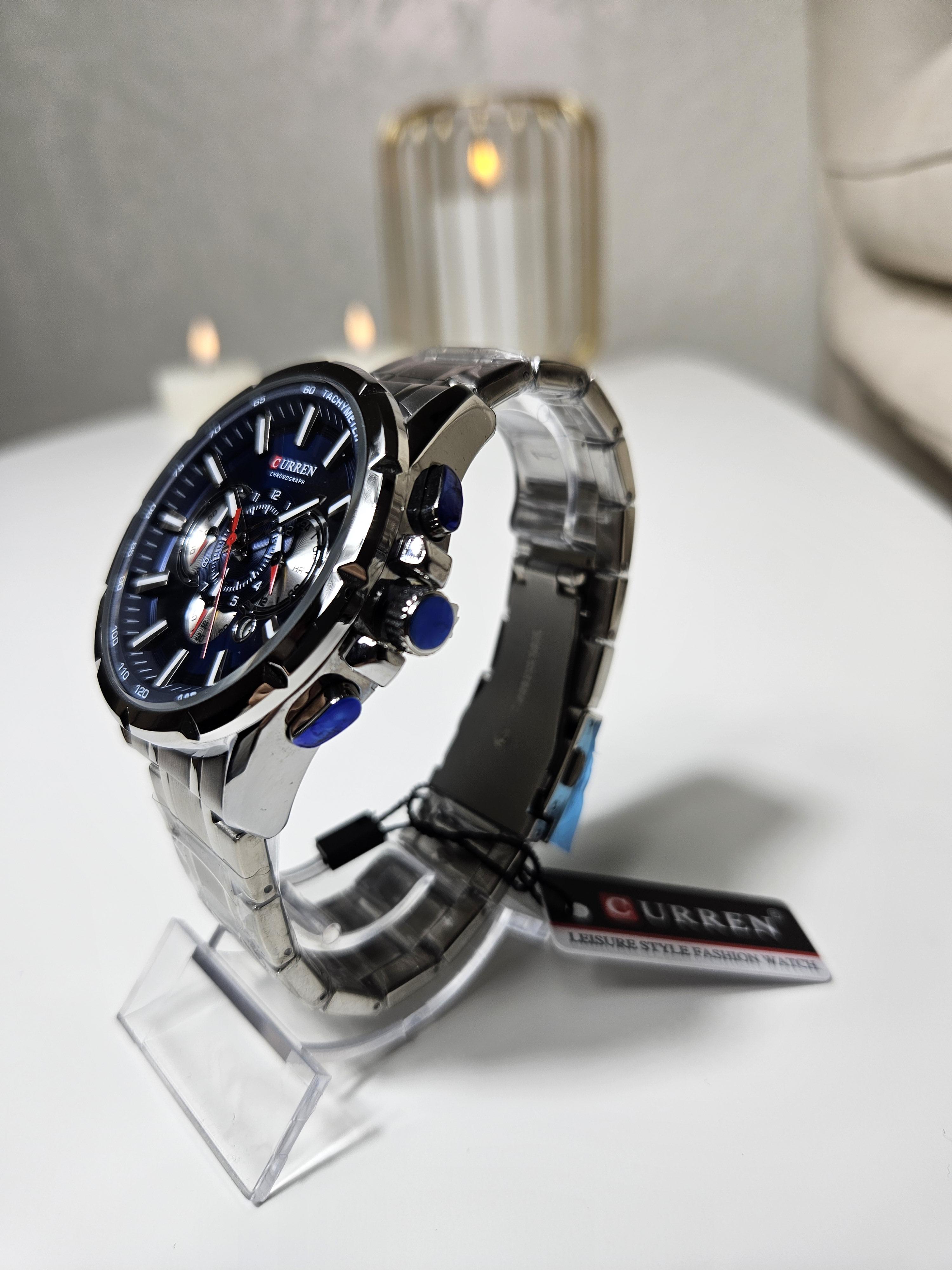 Наручний годинник чоловічий Сurren Rodos Срібний (1113) - фото 4