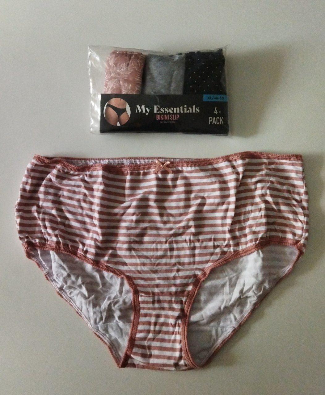 Трусики сліпи бавовняні жіночі My Essentials 4 шт. р. 48-50 XL