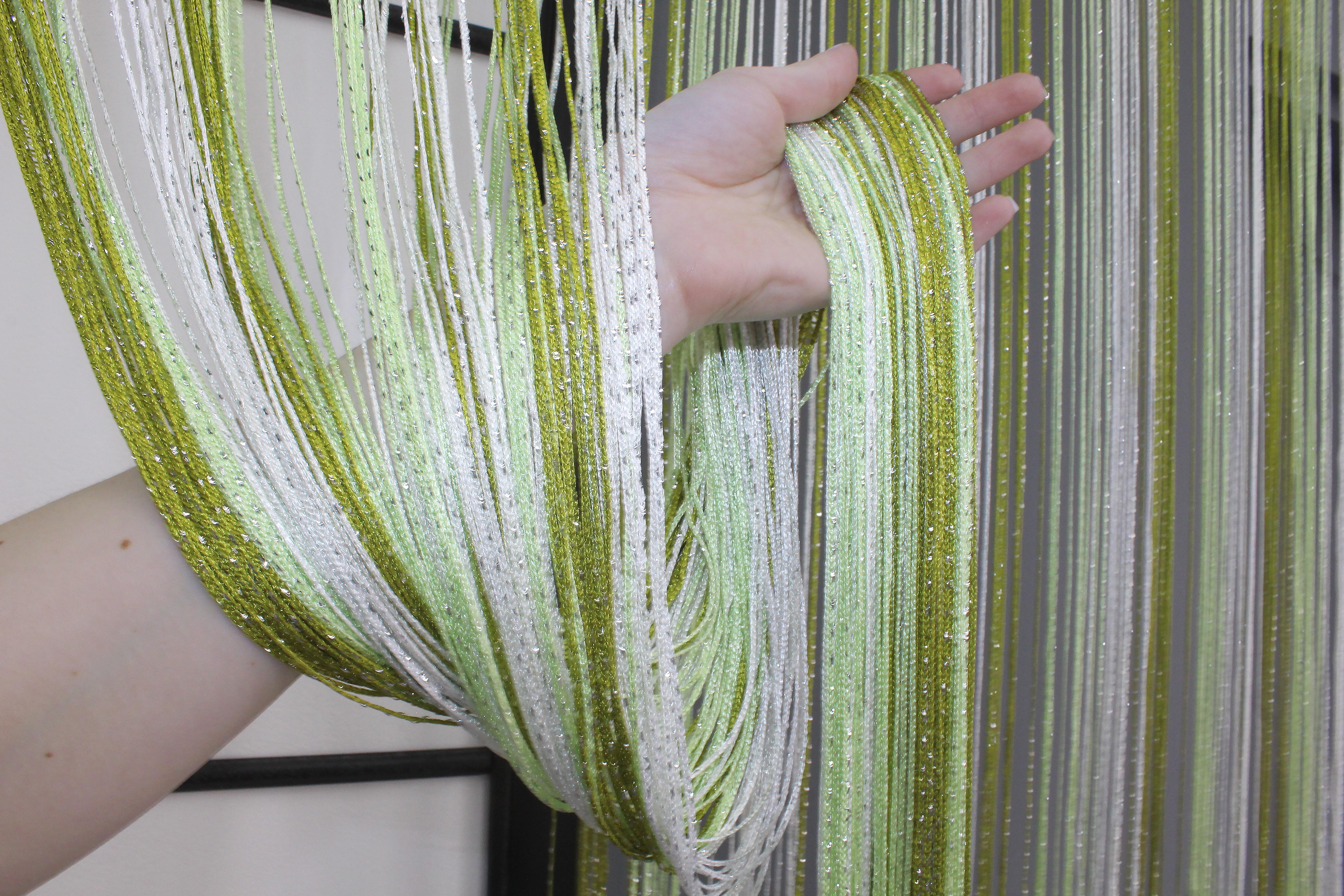 Шторы-нити Кисея с люрексом 300х300 см Разноцветный (61-030) - фото 6 Шторы-нити Кисея с люрексом 300х300 см Разноцветный (61-030) - фото 6