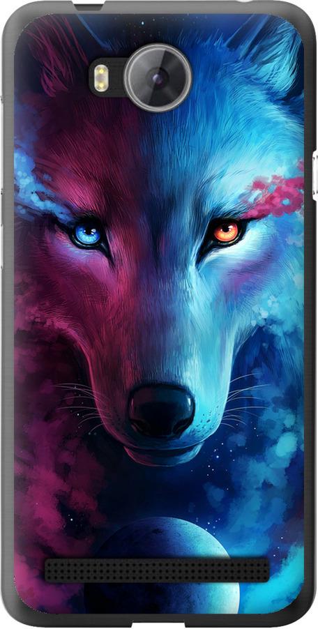 Чехол на Huawei Y3II / Y3 2 Арт-волк (3999u-495-42517)